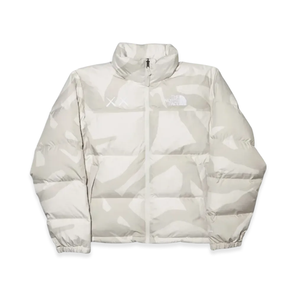 The North Face x Kaws Retro 1996 Nuptse Jacket - 22FW "Moonlight Ivory Print"