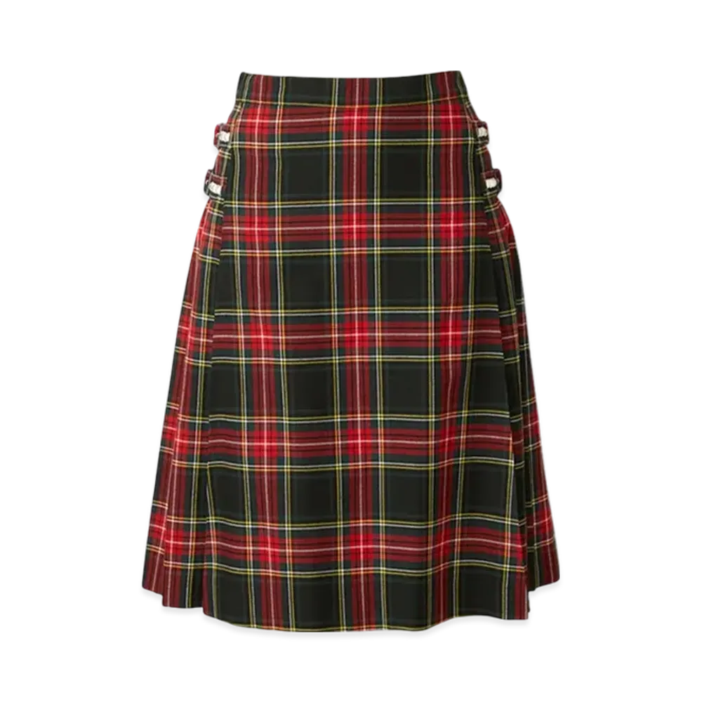 HYSTERIC GLAMOUR Tartan Check Side Belt Skirt "Green"