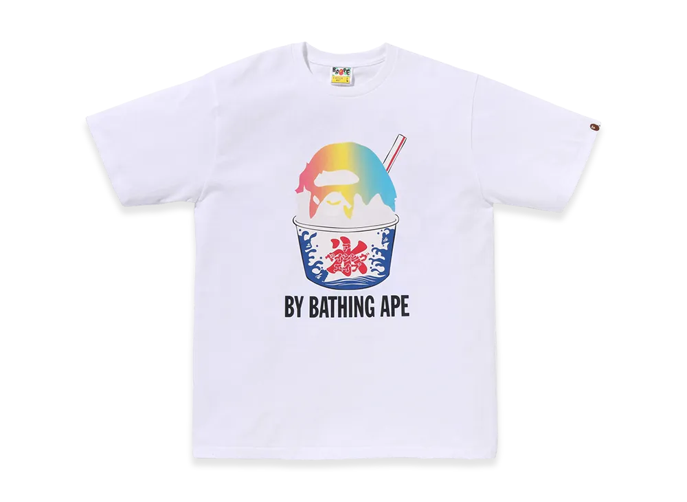 A BATHING APE Shave Ice by Bathing Ape Tee "White/Multi"