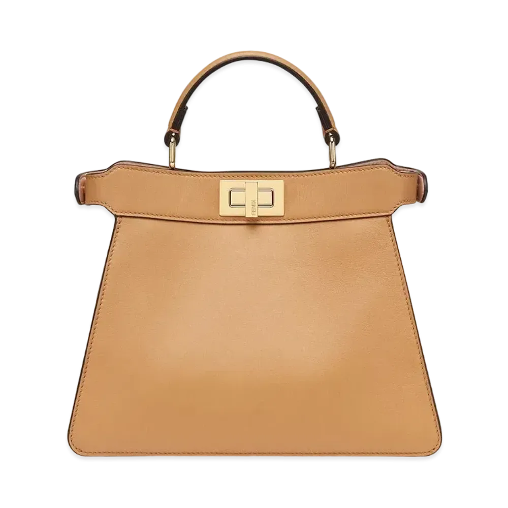 FENDI Peekaboo Iseeu Small Leather Bag "Beige"