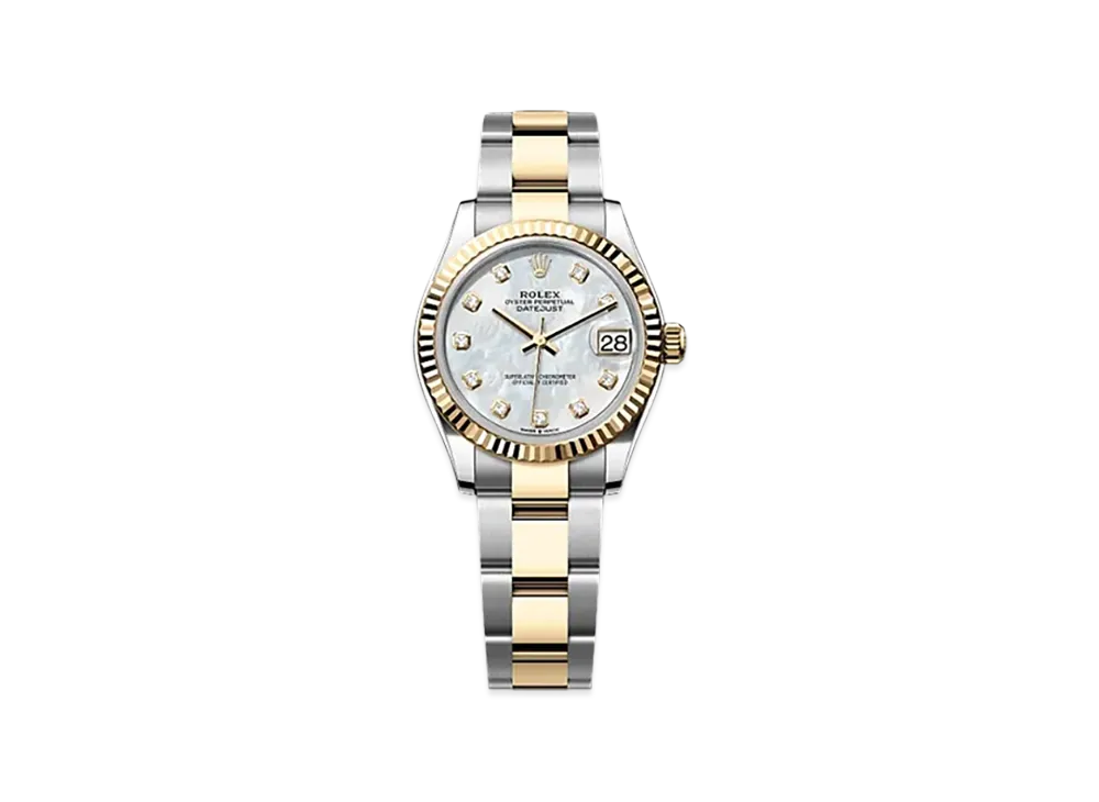 ROLEX Datejust 31mm Oystersteel & Yellow Gold 278273 "White Mother-of-Pearl"