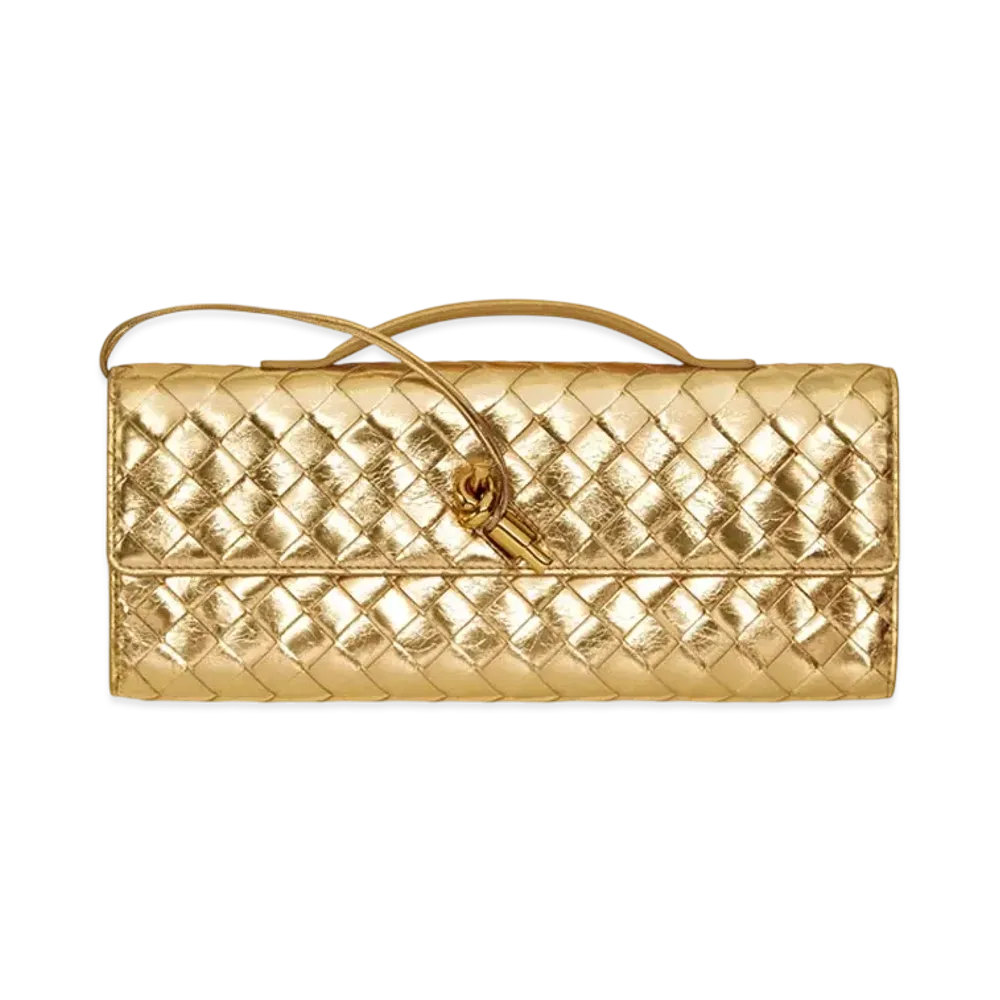 Bottega Veneta Andiamo Clutch "Gold"