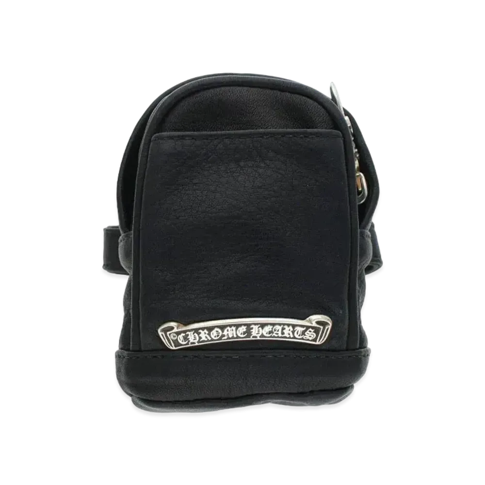 Chrome Hearts WRISTHIM Listom Backpack Leather Bracelet "Black/Silver"