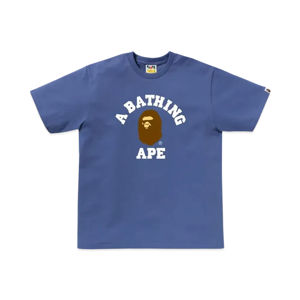 A BATHING APE College Tee "Navy"