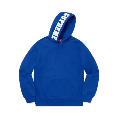 Supreme Mirrored Logo Hooded Sweatshirt "Royal"