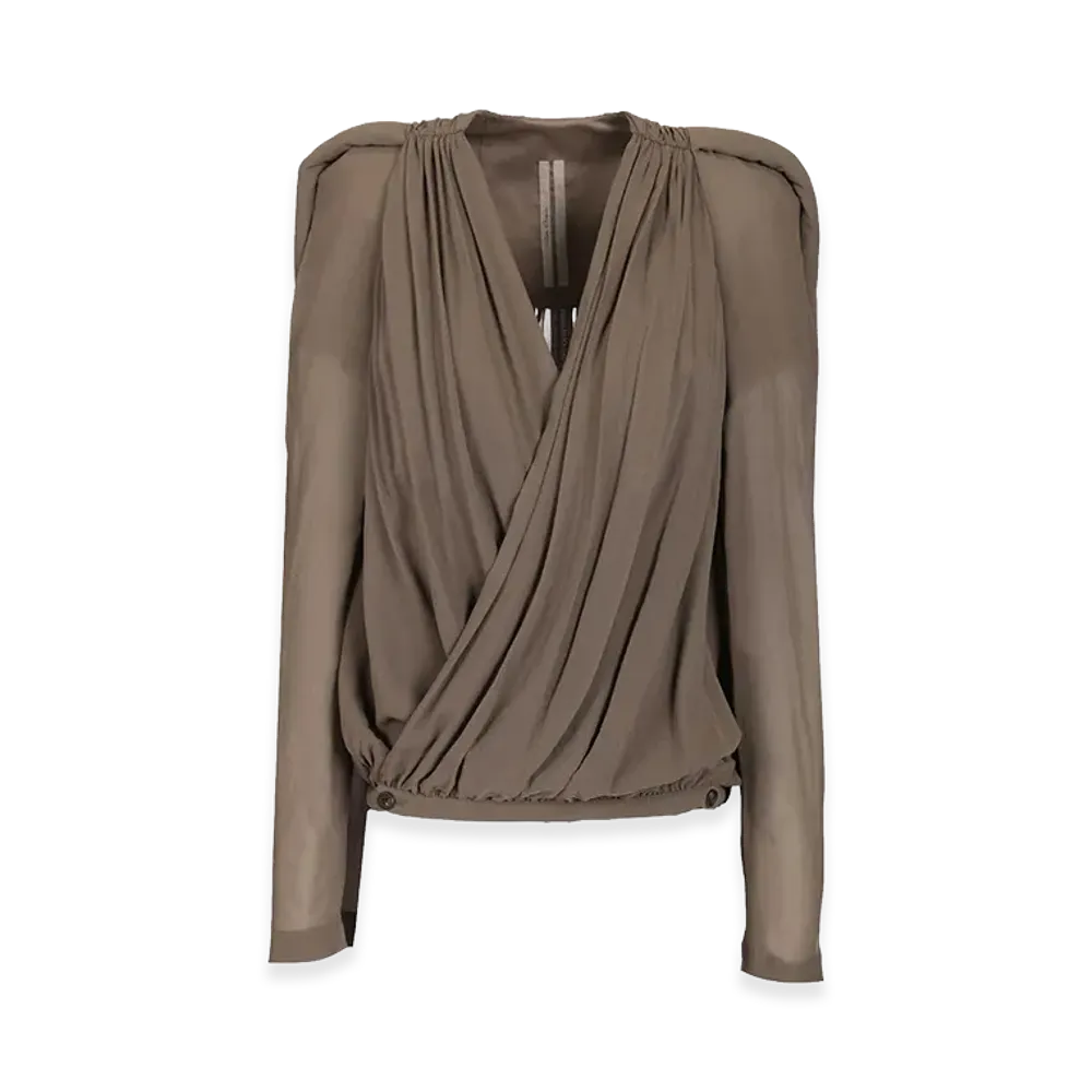 Rick Owens Women's Maria Casual Jacket "Beige"