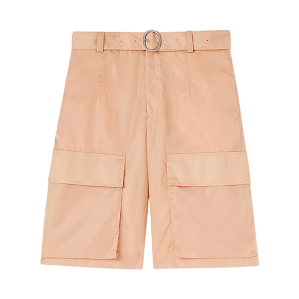Jil Sander Men's Belted Shorts "Pink Salt"