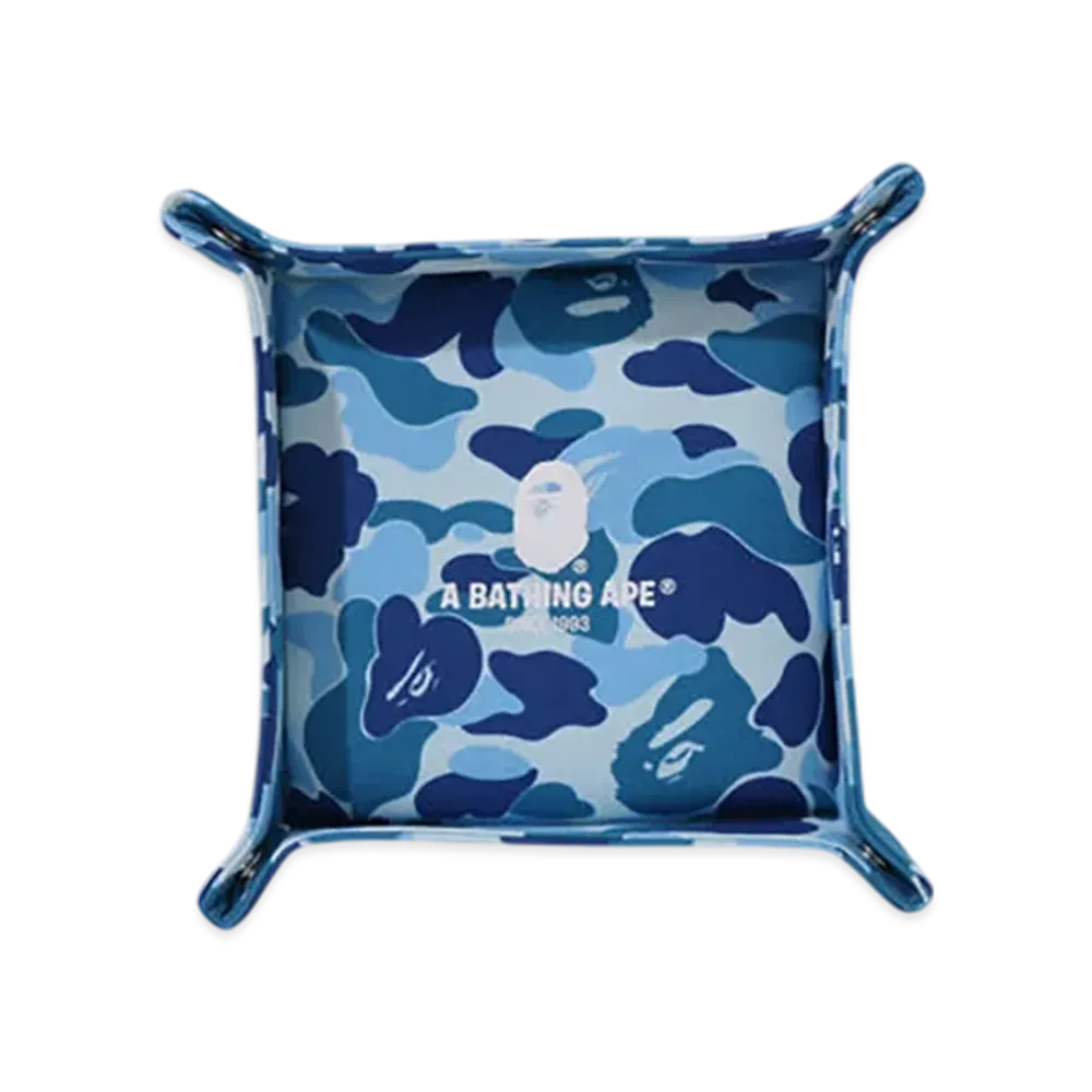 A BATHING APE ABC Camo Tray (L) Travel "Blue"