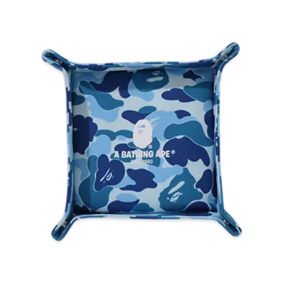 A BATHING APE ABC Camo Tray (L) Travel "Blue"