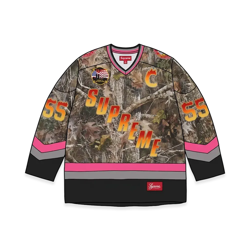 Supreme x FDNY Hockey Jersey "TrueTimber Kanati Camo"