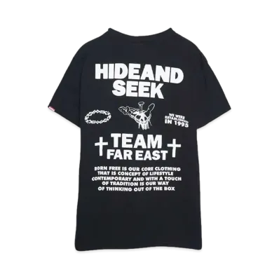 Hide and Seek Nail S/S Tee "BLACK"