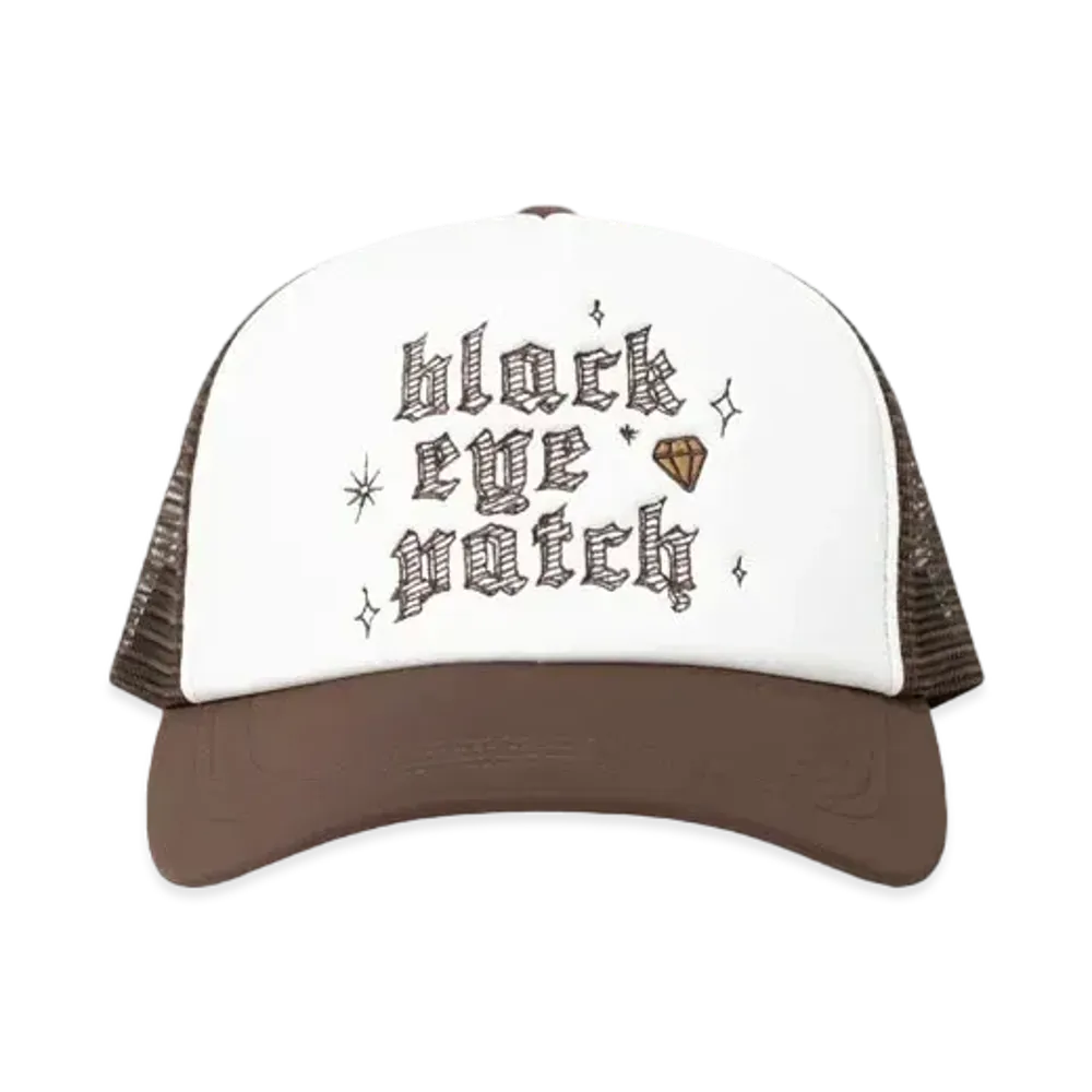 Black Eye Patch Diamond Dreams Mesh Cap "Brown"