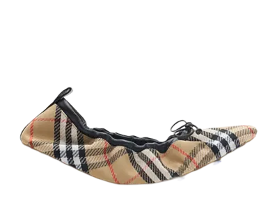 Burberry Women's Flat Shoes Sandipcheck "Checked"