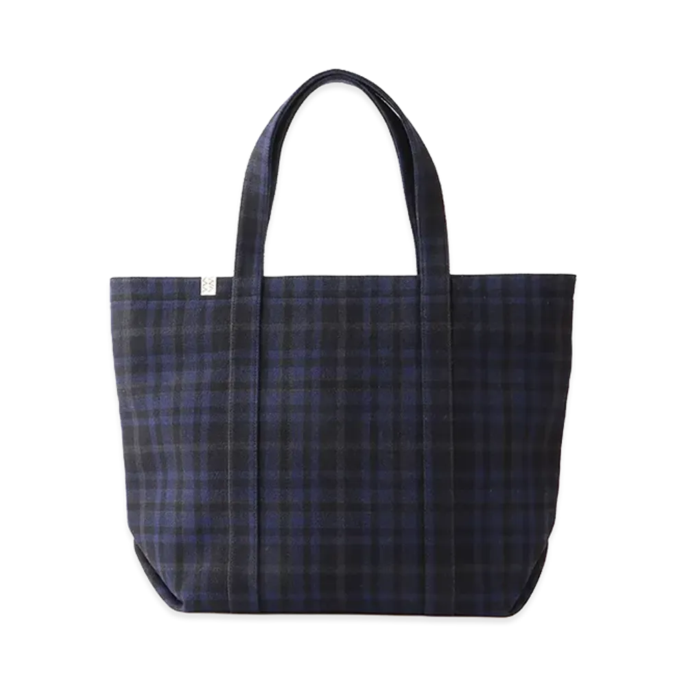 visvim Ut.Tote (M) Buffalo Check "Navy"