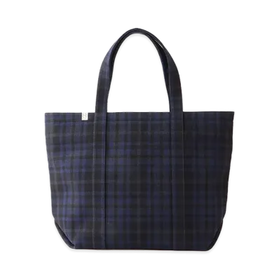 visvim Ut.Tote (M) Buffalo Check "Navy"