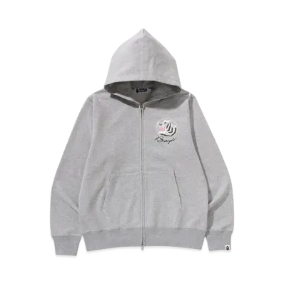 A BATHING APE Tiger Souvenir Zip Hoodie "Gray"
