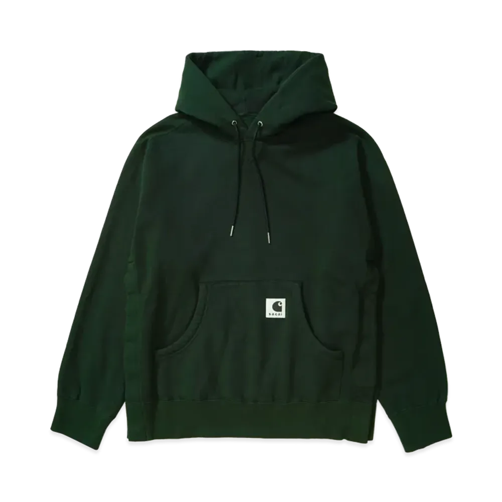sacai x Carhartt WIP Cotton Jersey Hoodie "Green"