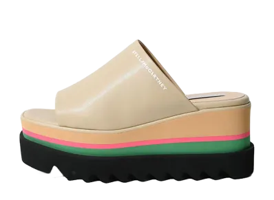 STELLA McCARTNEY Women's Sneak-Elyse Platform Mules "Beige/Multicolor"