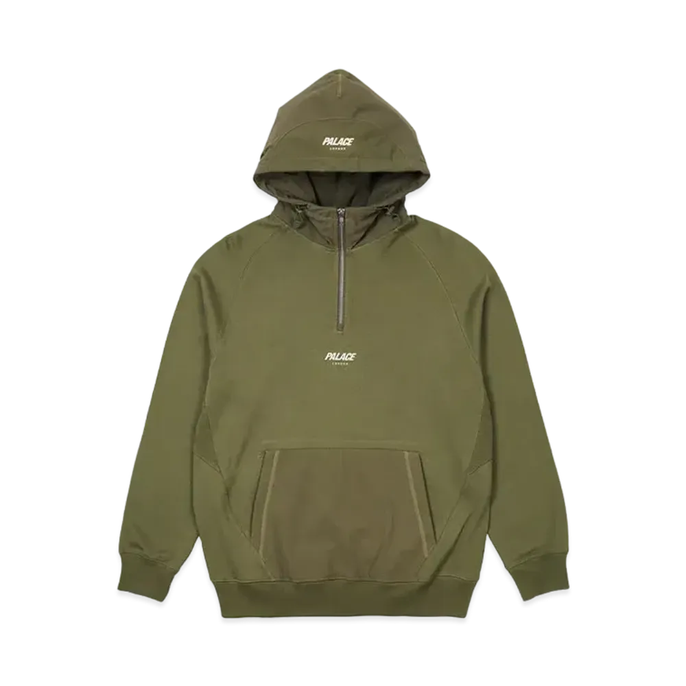 PALACE 1/4 Cotton Panel Hood "Olive"