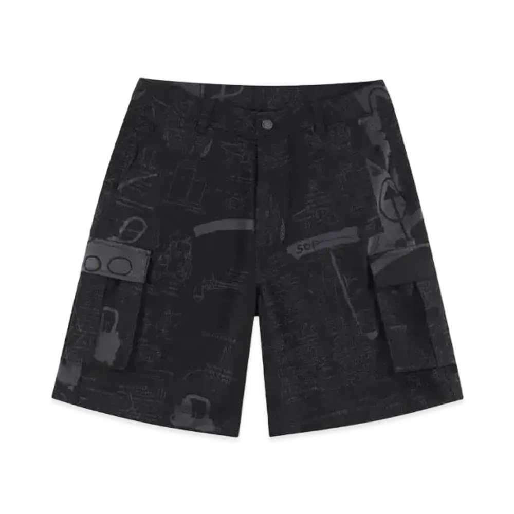 SUPPLIER Basquiat Tuxedo Shorts "Black"
