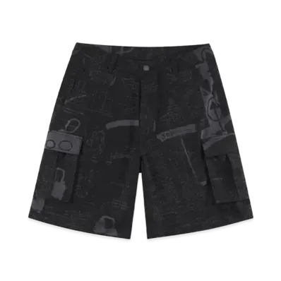 SUPPLIER Basquiat Tuxedo Shorts "Black"