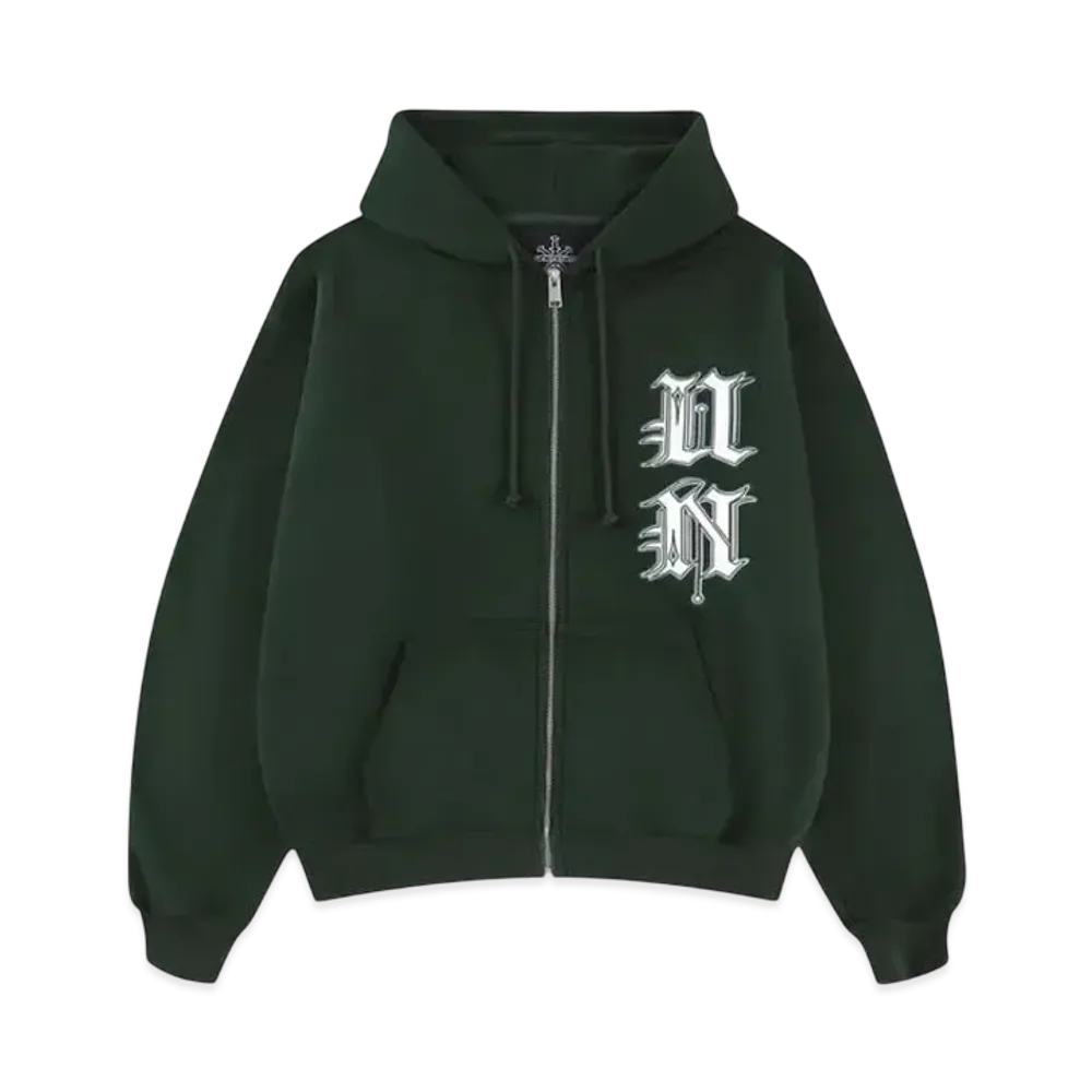 Unknown London Un Fabric Patch Hoodie "Green"