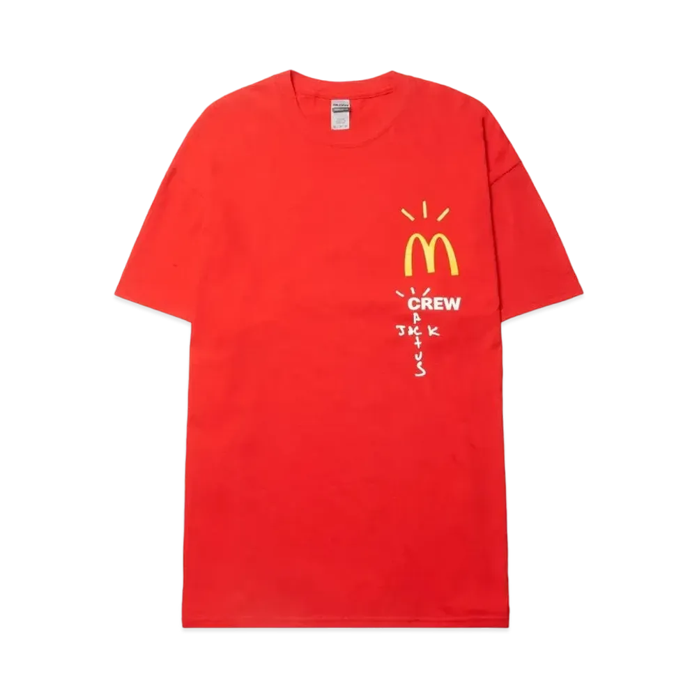 Travis Scott Cactus Jack x McDonald's Crew T-Shirt "Red"