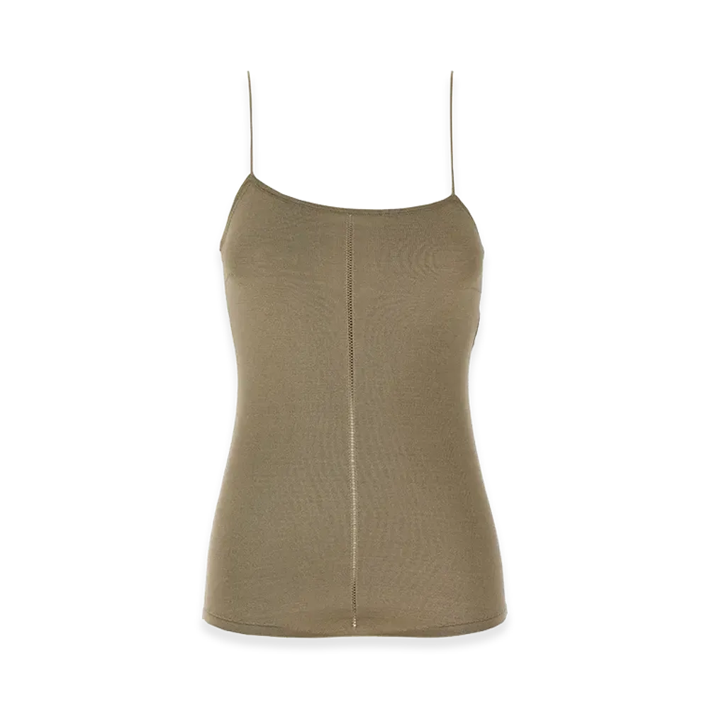 LEMAIRE Women's Openwork Top "Beige"