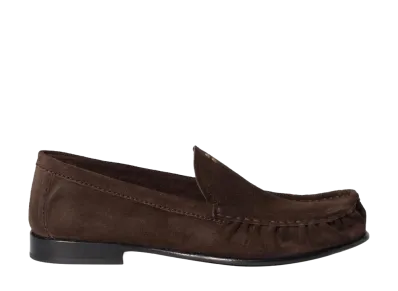 MIU MIU Women's Suede Loafers "Dark Brown"