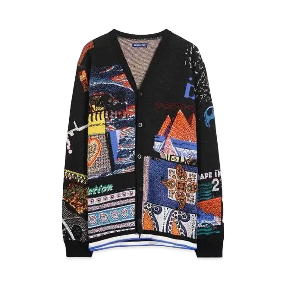 DUSTNATION FICTION CARDIGAN "BLACK"
