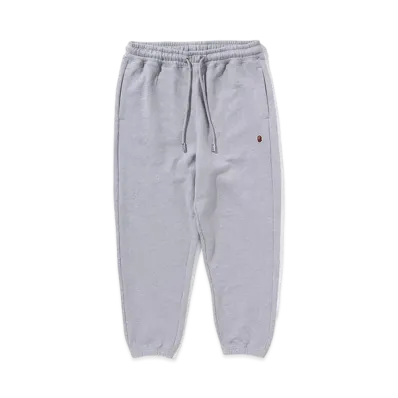 A BATHING APE APE Head One Point Sweat Pants "Gray"