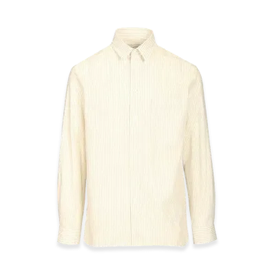 Maison Kitsune Striped Oversize Shirt "White"