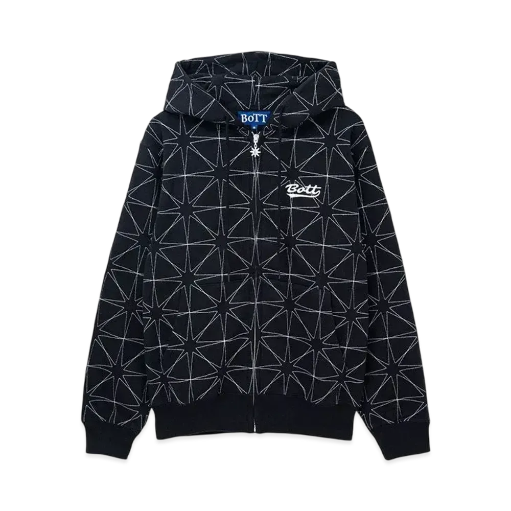 BoTT Sparkle Stitch Zip Hoodie "Black"