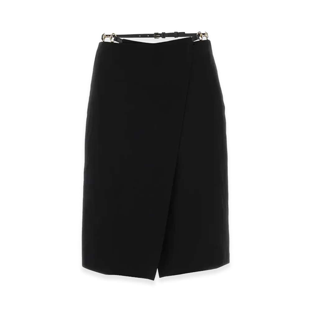 GUCCI Women's Wool Skirt "Black"