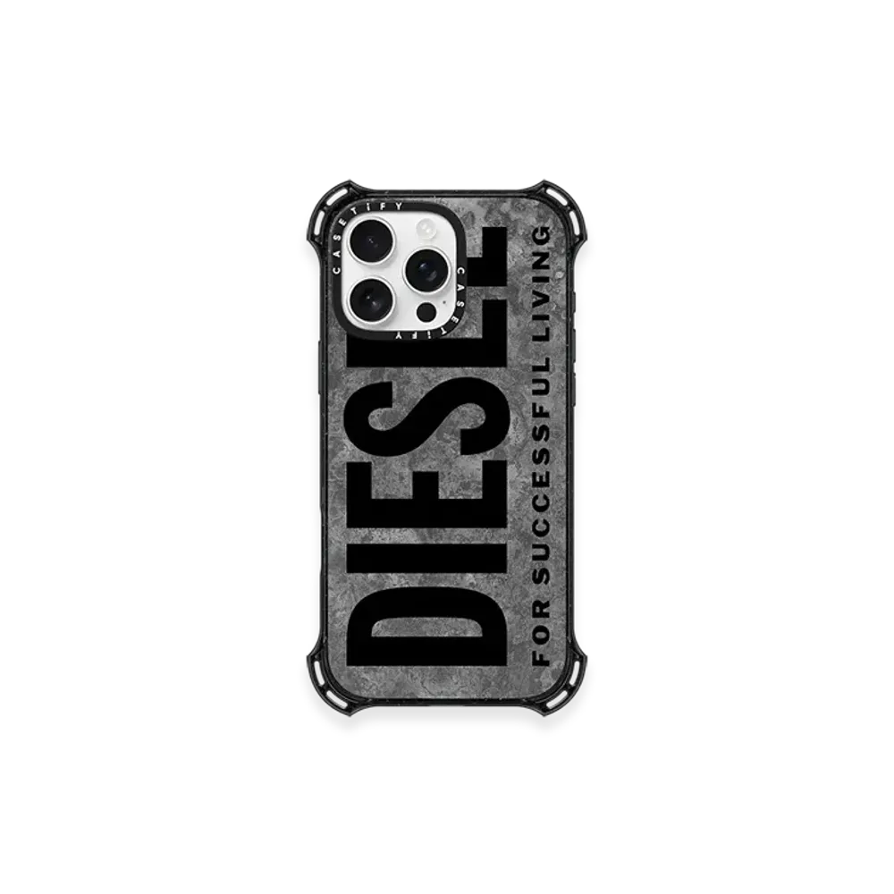 Diesel 60303 Casetify Moulded Case Iphone 16 Pro Max "Gray Black"