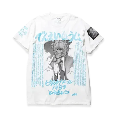 F-LAGSTUF-F x VIDEO GIRL "1989" Tee "White/Blue"