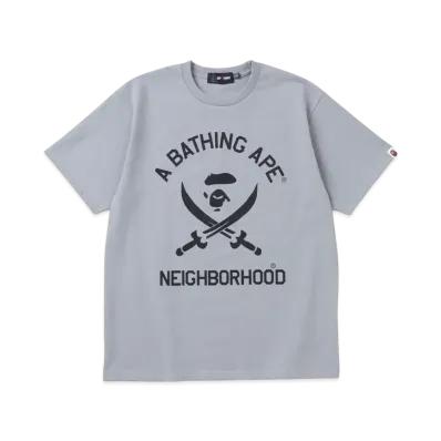 NEIGHBORHOOD x A BATHING APE Tee #2 "Gray"