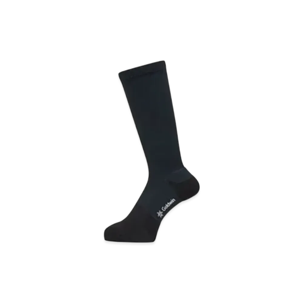 Goldwin Paper Fiber Arch Support Pile Mid Cut Socks (C3 Fit/Unisex) "Black"