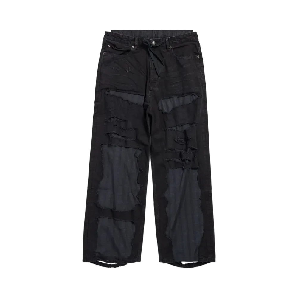 BALENCIAGA Patchwork Pyjama Pants "Black"