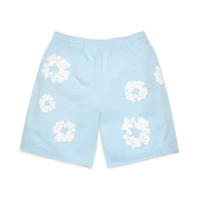 DENIM TEARS Cotton Wreath Sweatshorts "Powder Blue"