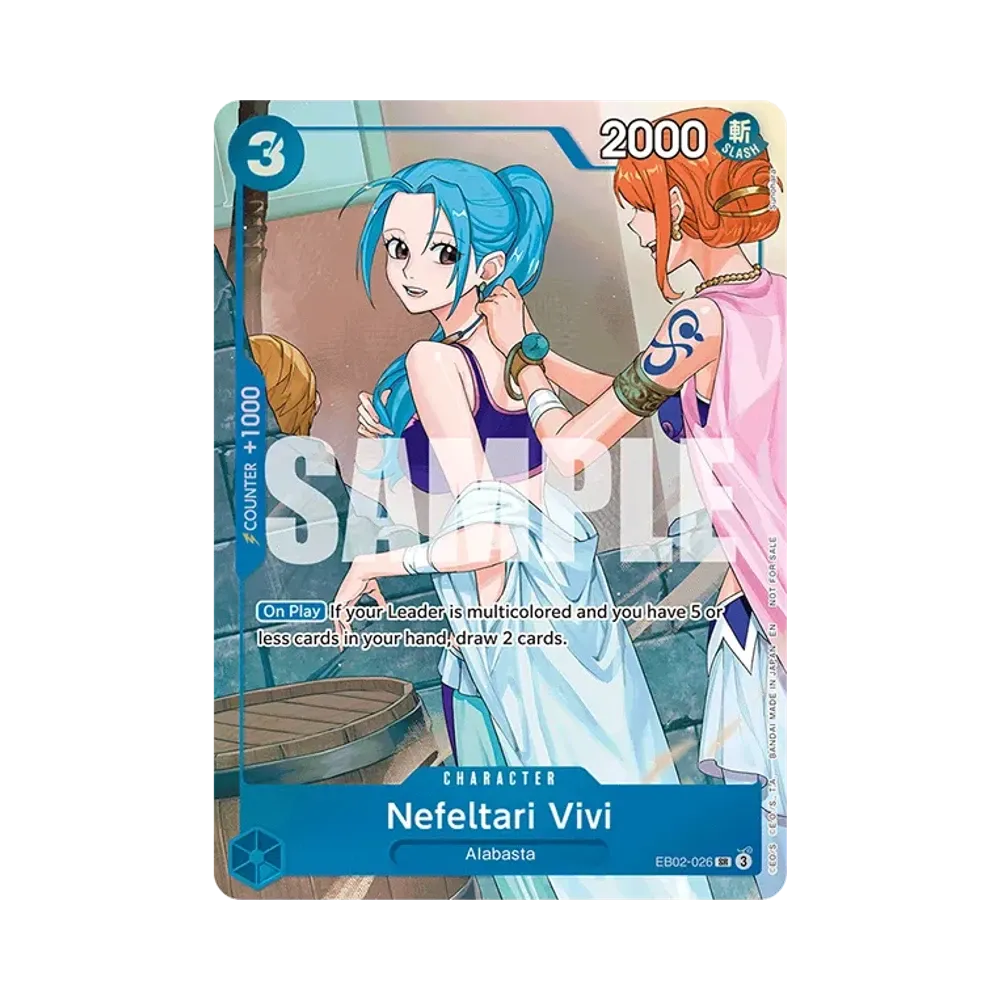 ネフェルタリ・ビビ SR [EB02-026]【英語版】(プロモーションカード「ワンピース ヒロインズキャンペーン ダッシュパック」)