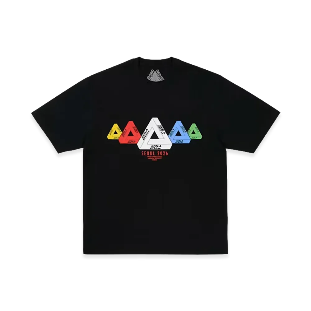 PALACE JAMSIL Seoul 3 World Tri T-Shirt "Black"