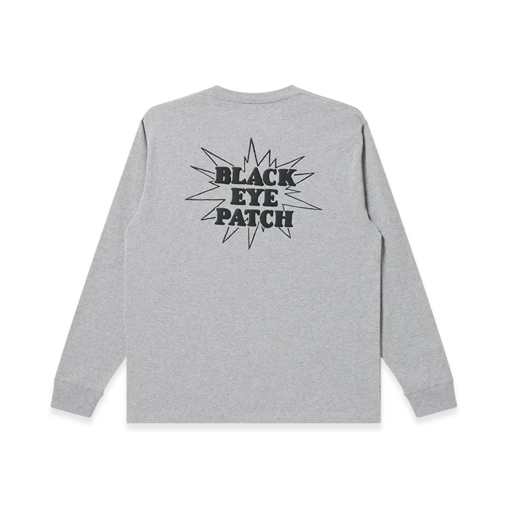 BlackEyePatch Shit Happens L/S Tee "Heather Gray"