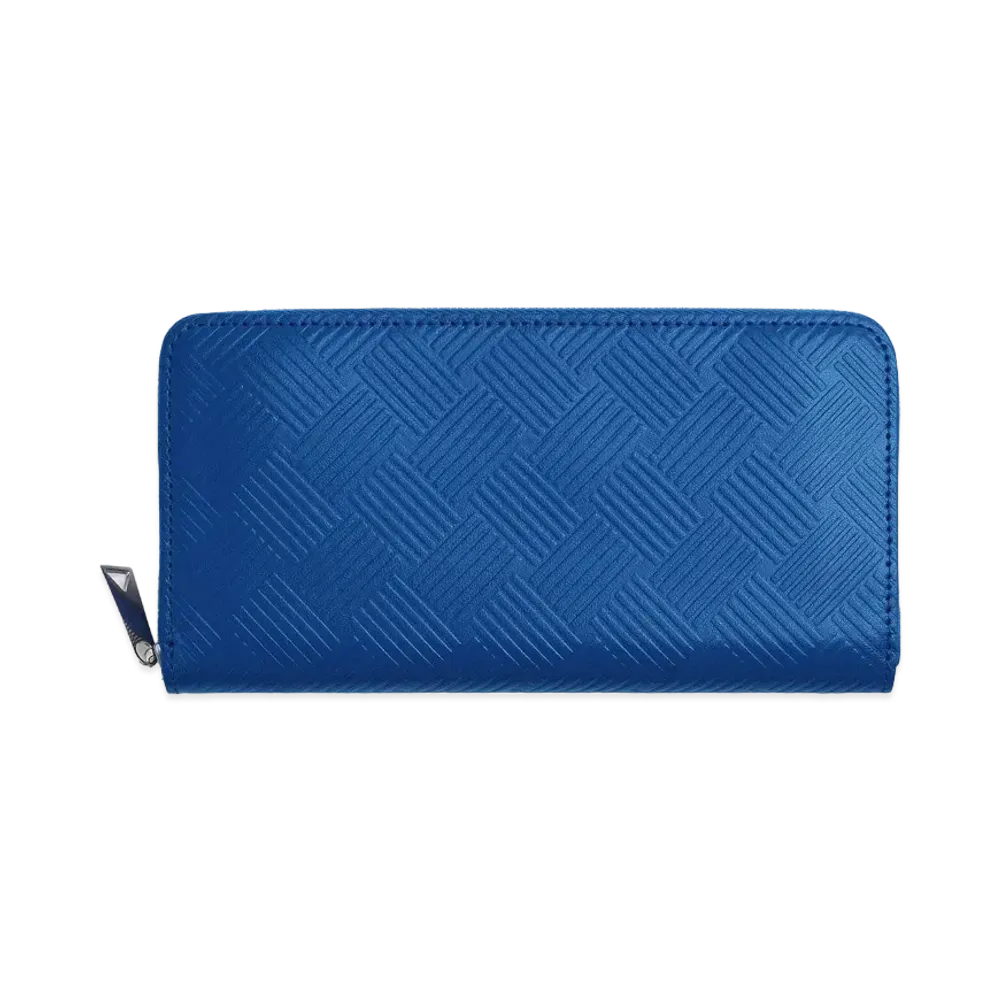 Bottega Veneta Zip Around Wallet "Cobalt"