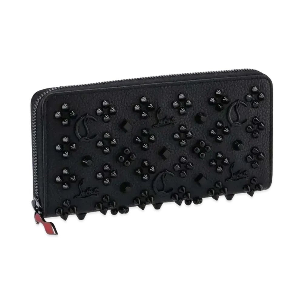 Christian Louboutin Panettone Mulch Spike Wallet "Black"
