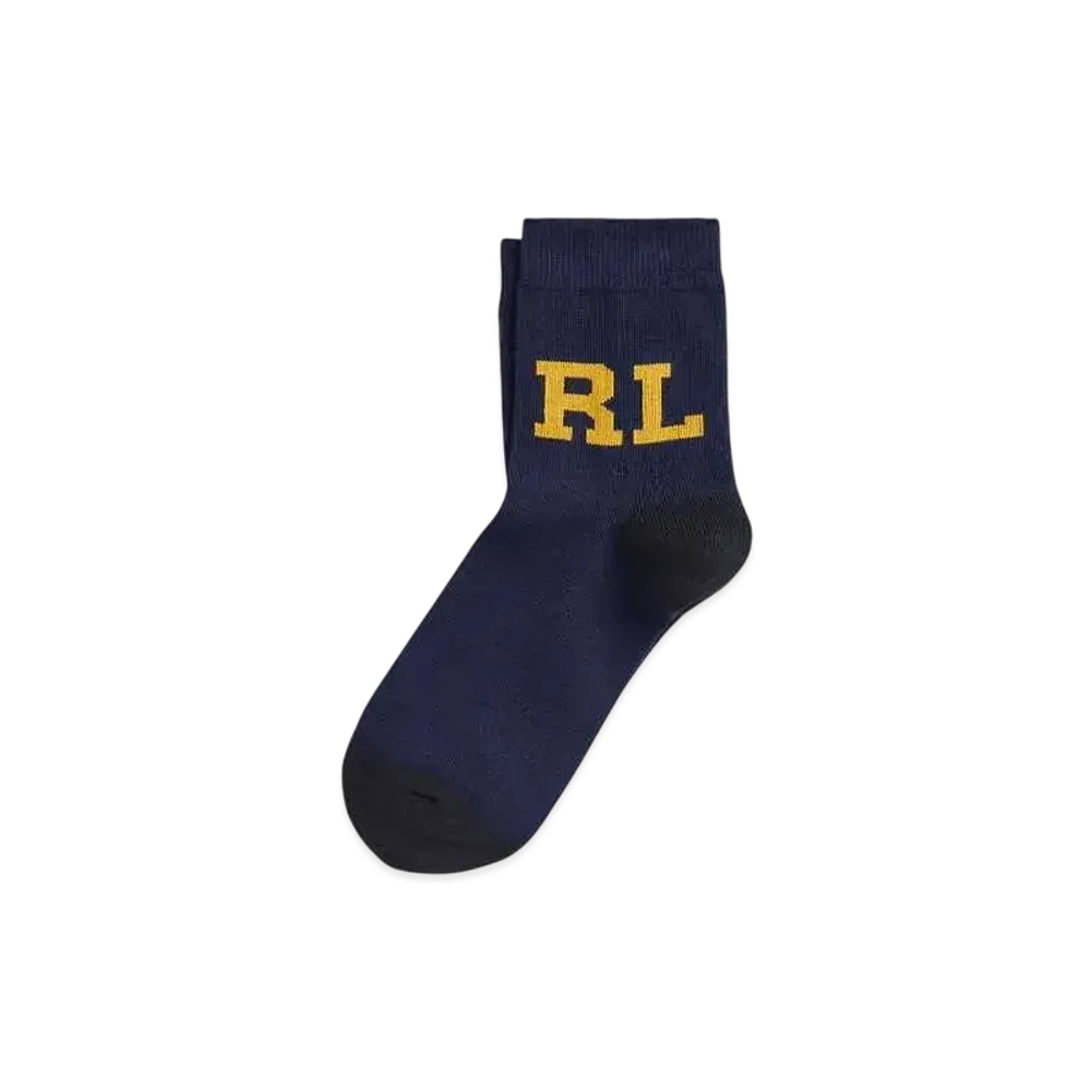 Polo Ralph Lauren Monogram Quarter Crew Socks "Navy"