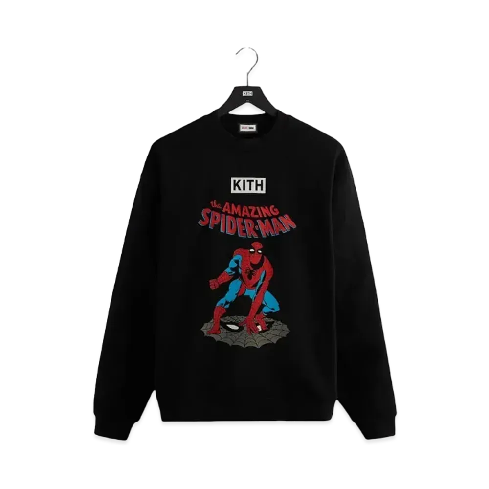 Marvel x Kith Spider-Man Allies Vintage Crewneck "Black"