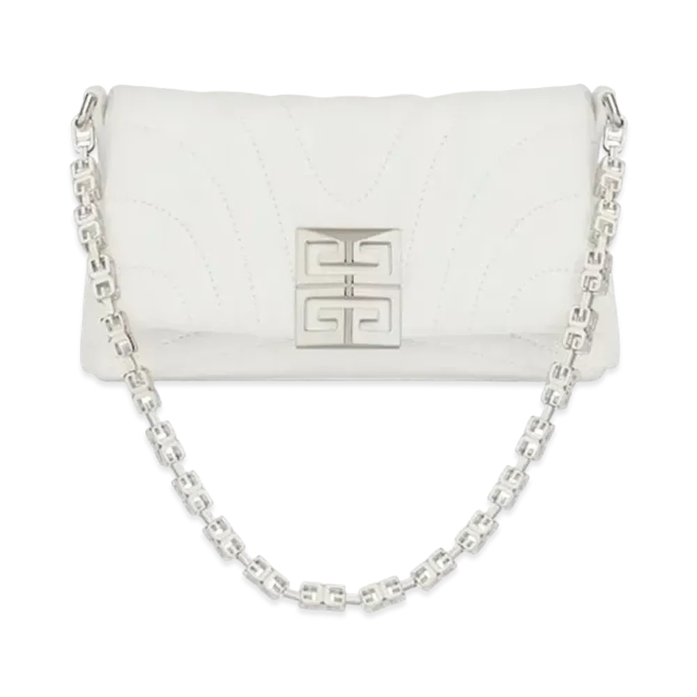 GIVENCHY Micro 4G Soft Bag In Quilted Leather "Ivory"