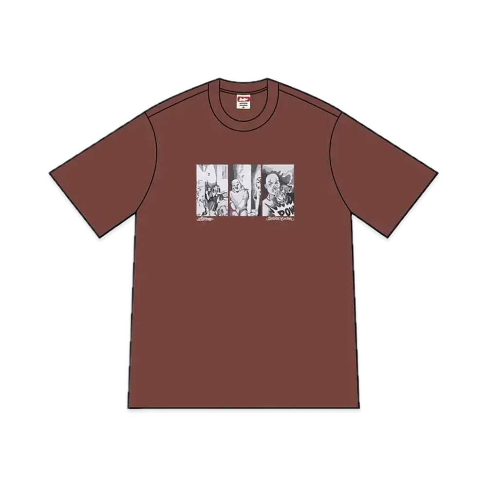 シュプリーム ミスター カートゥーン パウ Tシャツ "ブラウン"