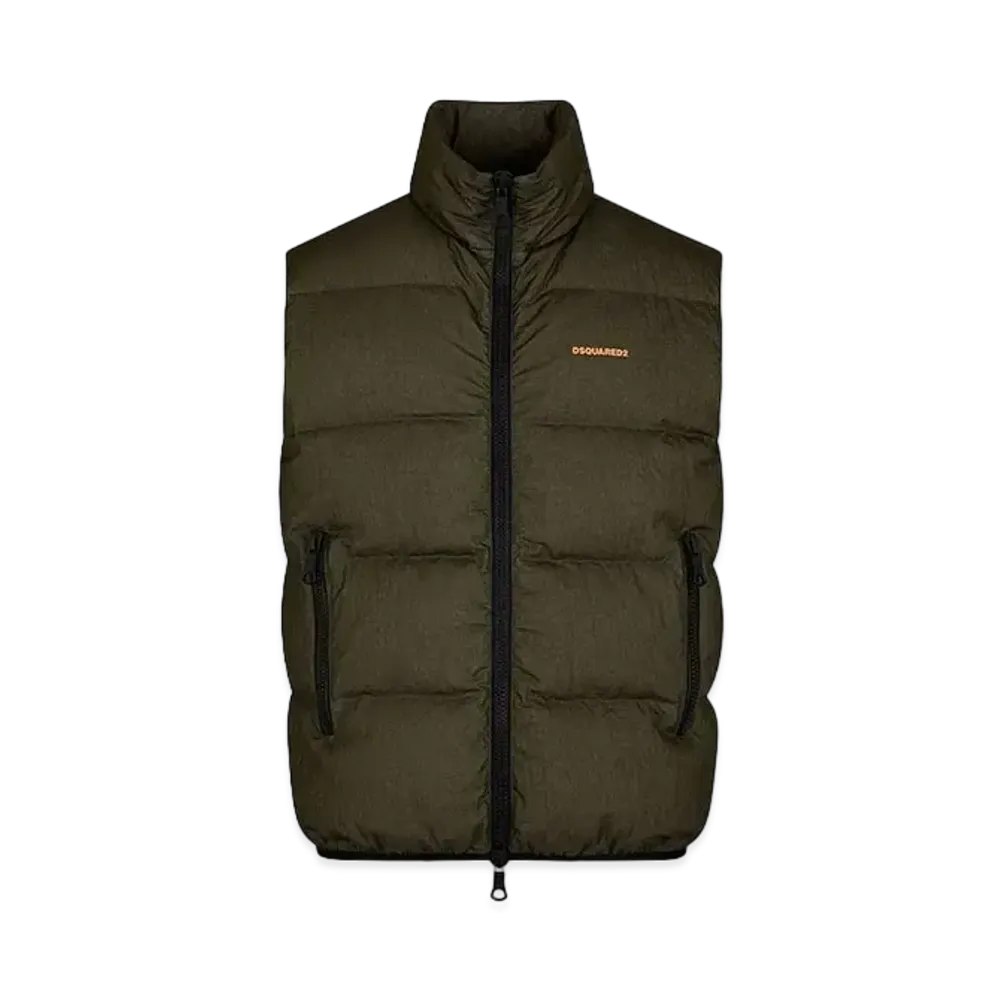 Dsquared2 Classic Puffer Vest "Military Green"